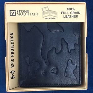 Stone mountain leather wallet